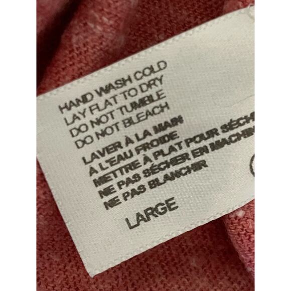 AG Adriano Goldschmied Heathered Red Cotton blend Short Sleeve T-Shirt Large - Picture 4 of 8